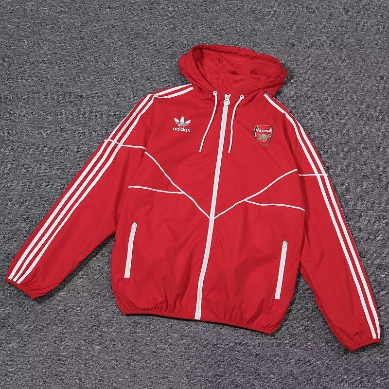 AAA Quality Arsenal 24/25 Wind Coat - Red/White